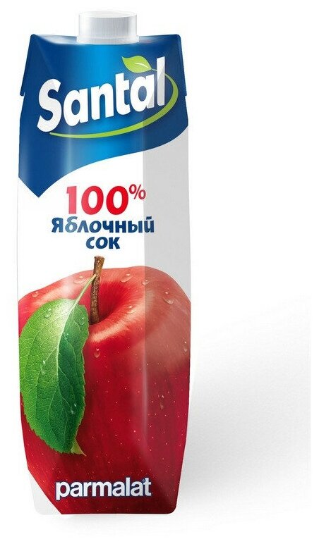 Сок SANTAL Organic Яблочный Prisma 1л - фотография № 8