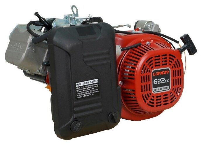 Двигатель бензиновый Loncin LC196FD (23л.с., 622куб. см, конусный вал, ручной и электрический старт, для генератора) - фотография № 2
