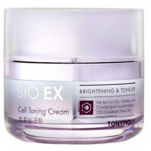 TONY MOLY Антивозрастной крем для лица тонизирующий BIO EX Cell Toning Cream, 60 мл. tony moly bio ex cell peptide cream пептидный крем для лица 60 мл