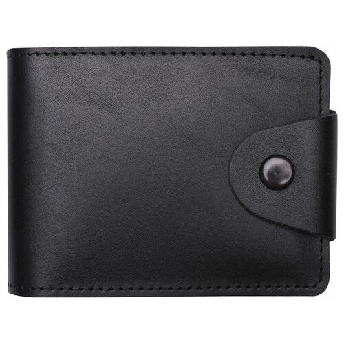 фото Кошелек кожевенная мануфактура, черный + св.коричневый с магнитной защитой в деревянной упаковке (арт. 336442)