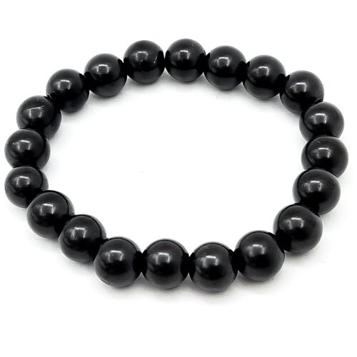 фото Браслет на резинке 10 мм планета шунгита