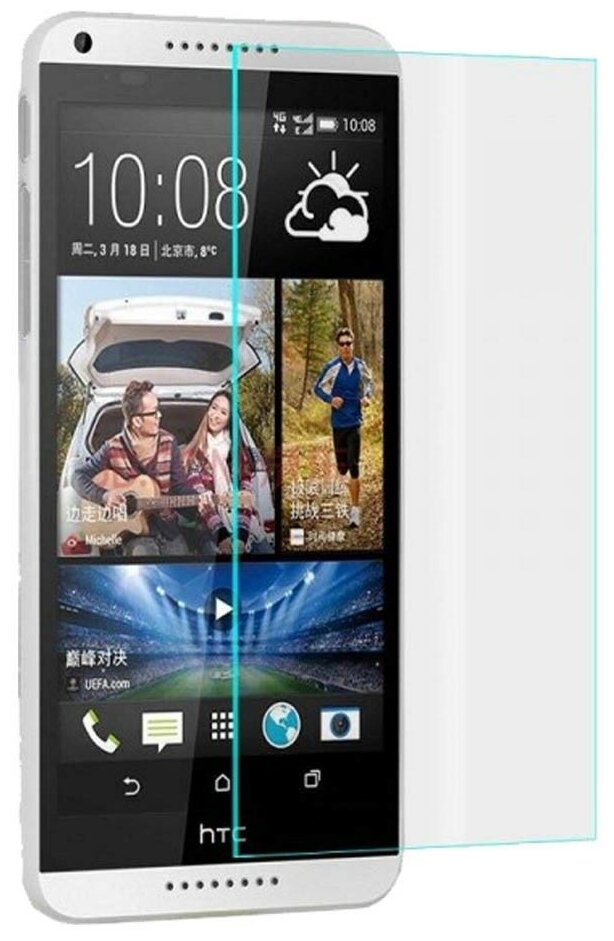 Защитное стекло на HTC Desire 816, прозрачное, X-CASE