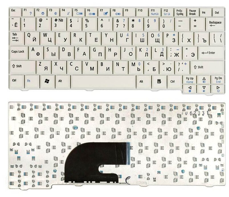 Клавиатура для ноутбука AEZG5700010 белая 1620₽