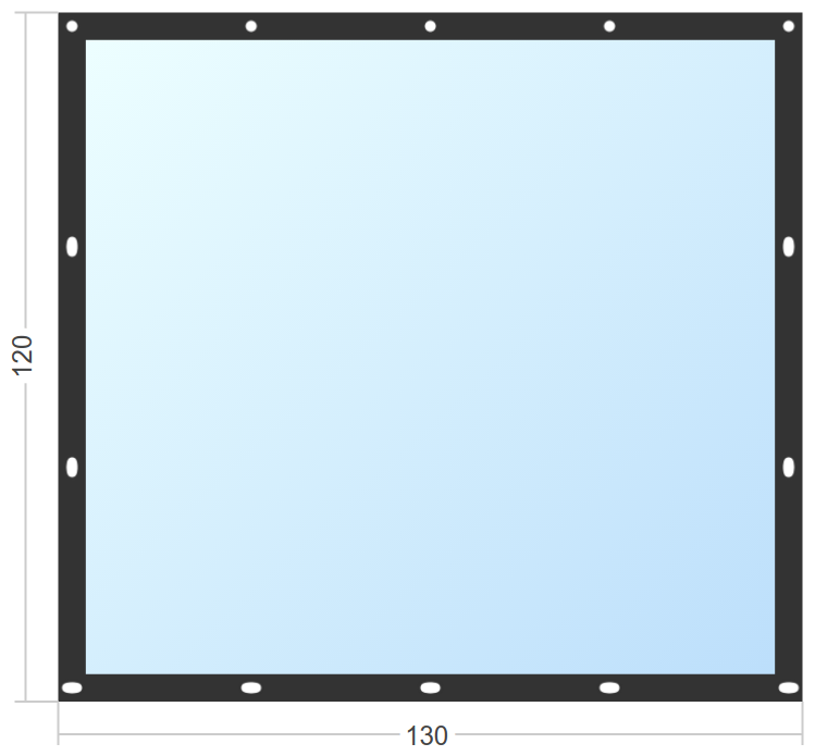Мягкое окно Софтокна 130х120 см съемное, Французский замок, Прозрачная пленка 0,7мм, Черная окантовка, Комплект для установки - фотография № 2