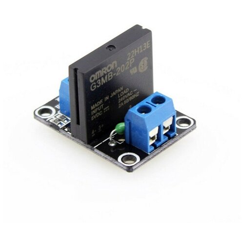 Модуль твердотельного реле, 12В 2А g3mb 202p 5v dc 1 channel solid state relay board module new relay for arduino high level fuse for arduino ssr g3mb 202p