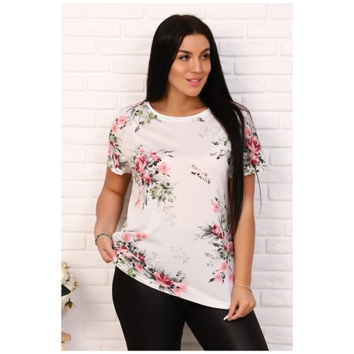 фото Футболка натали, размер 50, белый