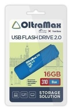 Флэш драйв USB 16GB 2.0 OltraMax 310 Blue