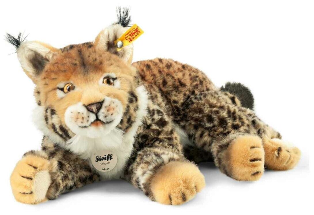 Мягкая игрушка Steiff Mizzy lynx (Штайф Рысь Митси бежево-коричневая 35 см)