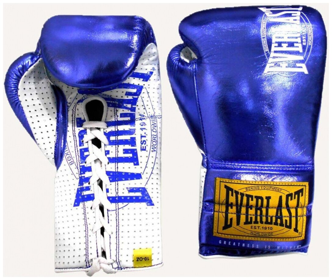 Перчатки боевые Everlast 1910 Classic синие — купить в интернет ...