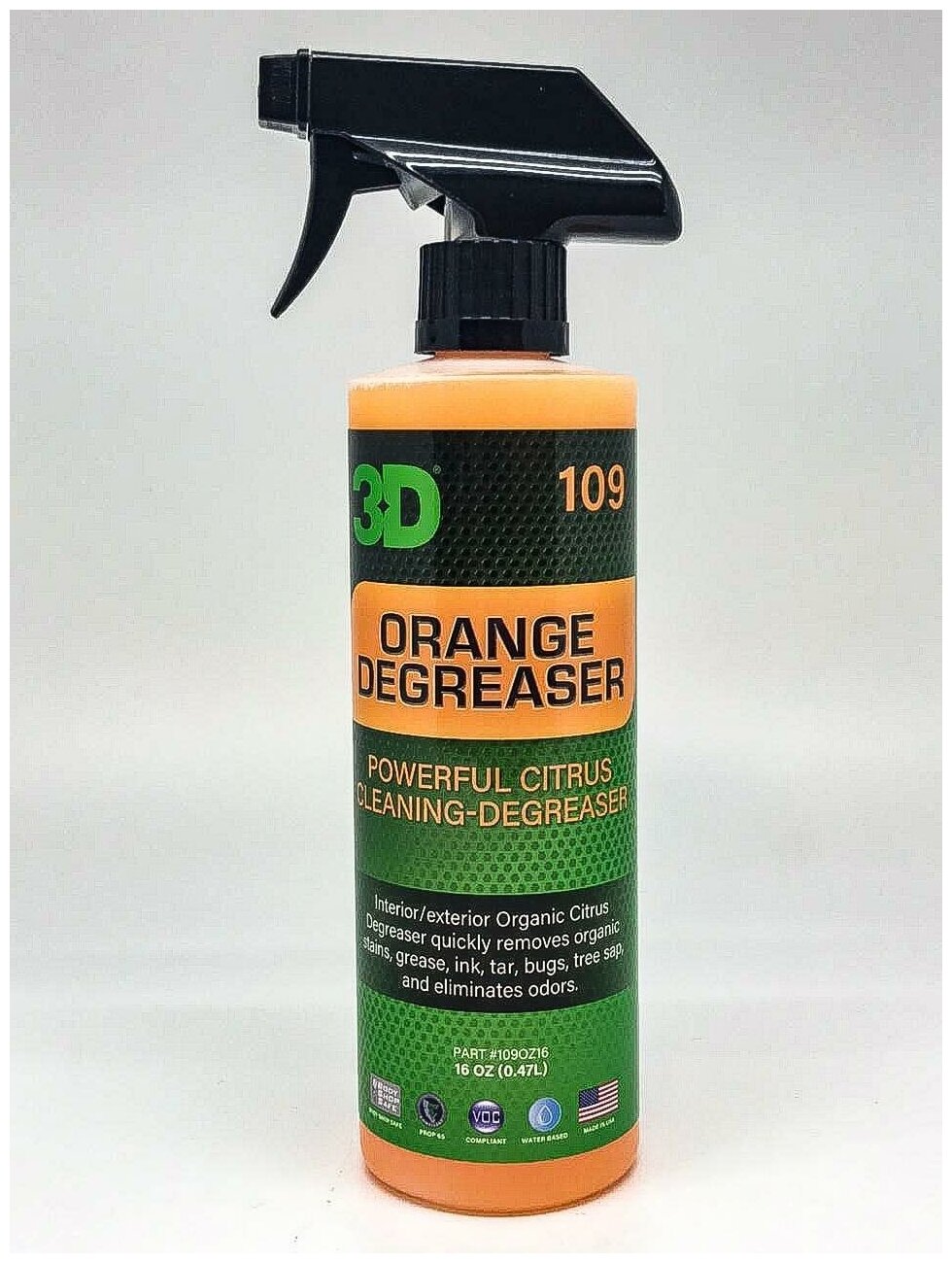 Очиститель кузова 3D Car Care Orange Degreaser 109OZ16 0,48 л