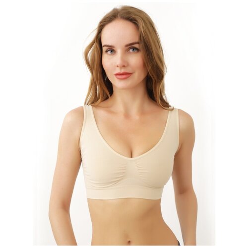 фото Топ intimidea bra silhouette, skin (бежевый), 4-l/xl