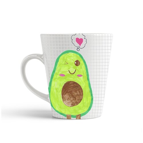 фото Кружка-латте coolpodarok авокадо (рисунок)