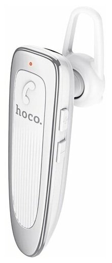 Bluetooth беспроводная моно гарнитура Hoco E60 Brightness White микрофон с наушником, hands free - белый