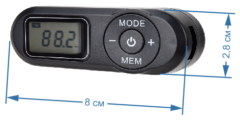 Цифровой миниатюрный приёмник (64-108 МГц) RT-M50