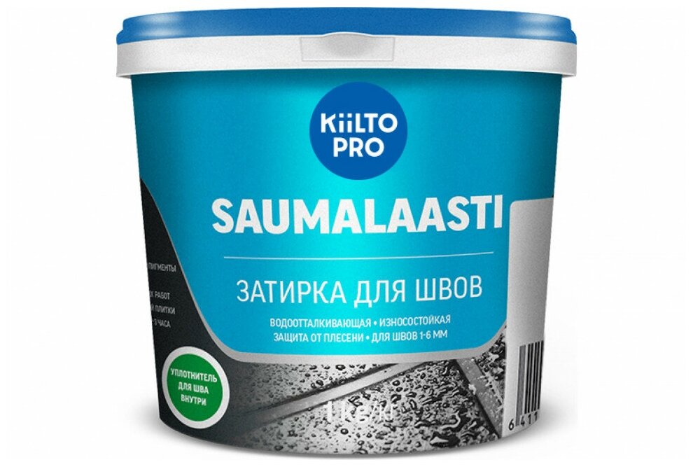 Затирка для швов Kiilto Saumalaasti 42 сине-серый 1 кг. - фотография № 2