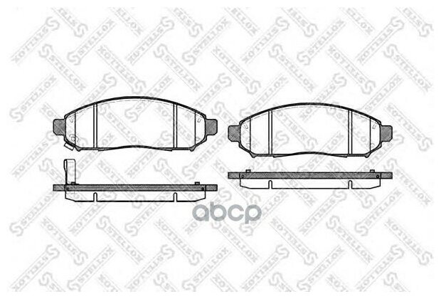 002 014-Sx_=Fdb1997 [41060Eb326] ! Колодки Дисковые П Nissan Pathfinder 2.5Dci 4Wd 05> Stellox арт. 002 014-SX