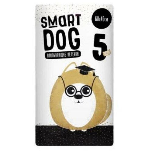 Smart Dog Впитывающие пеленки для собак 60*40 см, 5 шт