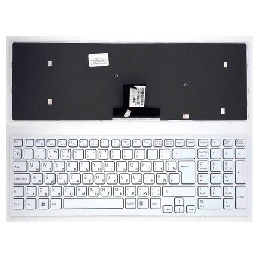 Клавиатура для ноутбука Sony Vaio VPCEB3S1EBQ белая с рамкой 146000₽