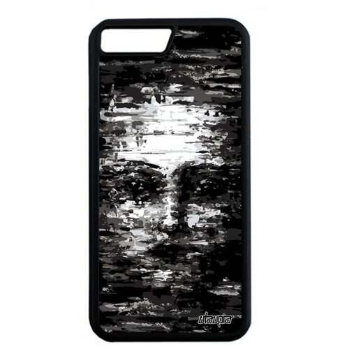 фото Красивый чехол на телефон // iphone 8 plus // "женское лицо" матрица маска, utaupia, серый