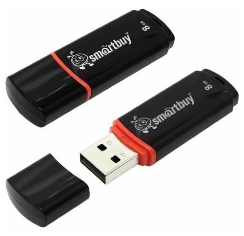 USB накопитель 8 GB Smart Buy Crown Series Black