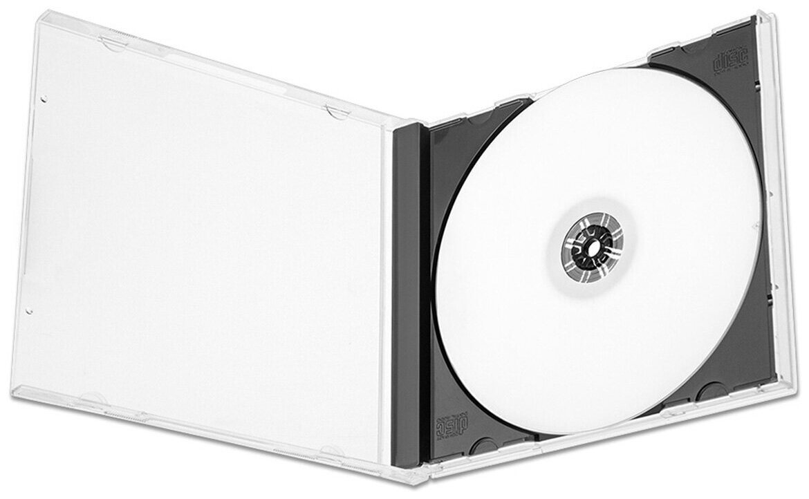 Коробка CD Jewel Box Black для 1 диска (черный трей) 10 мм