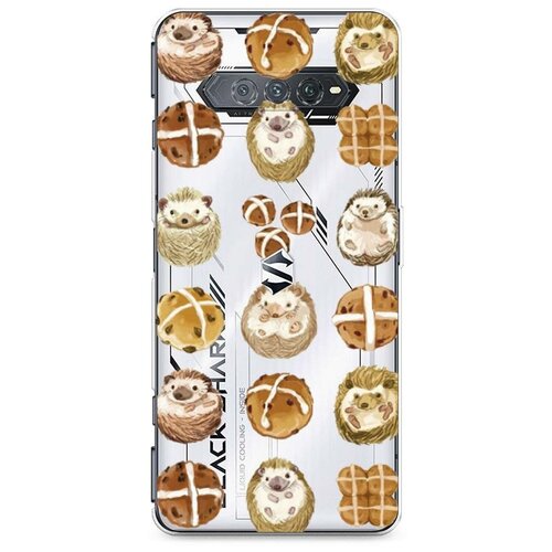 фото Силиконовый чехол "ёжики" на xiaomi black shark 4s pro / сяоми блэк шарк 4s про case place