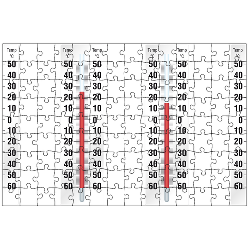 фото Магнитный пазл 27x18см."термометр, горячий, температура" на холодильник lotsprints