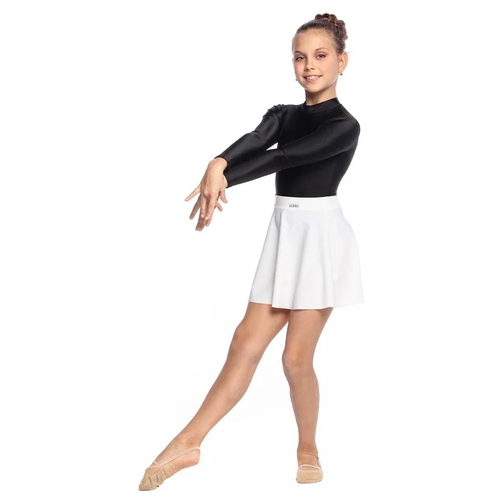 Юбка для гимнастики и танцев ALIERA, размер 92, белый короткая юбка zara черный