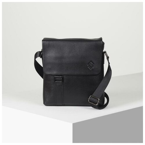 фото Сумка мужская на молнии, цвет чёрный. в наборе 1шт. быстрые птицы