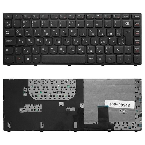 Клавиатура для ноутбука Lenovo Yoga 13 Series Г-образный Enter Чёрная с чёрной рамкой PN 9ZN7GPNP01 1500₽