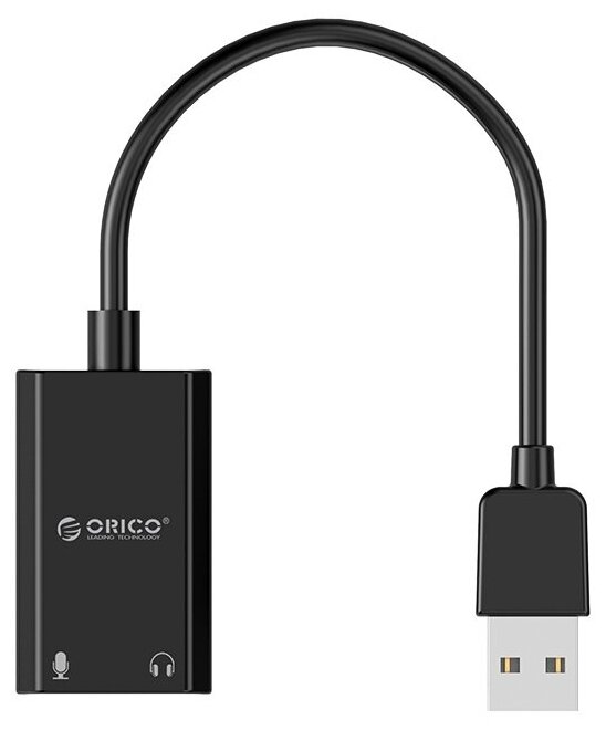 Адаптер USB Звуковая карта Orico, черный (ORICO-SKT2-BK)