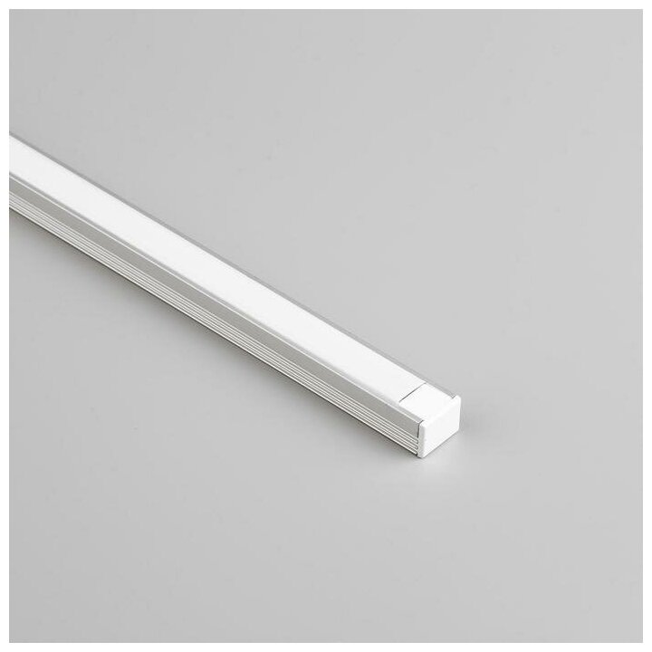 Накладной профиль General для светодиодной ленты, 2 м, 16 × 12 мм, матовый рассеиватель, аксессуары - фотография № 1