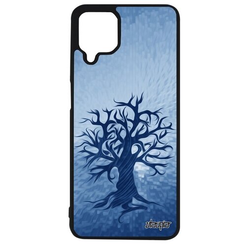 фото Дизайнерский чехол на смартфон // galaxy a12 // "дерево жизни" мировое древо, utaupia, голубой
