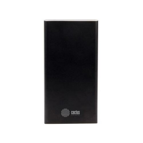 фото Мобильный аккумулятор cactus cs-pbfsit-20000 li-pol 20000mah 2.1a+2.1a черный 2xusb материал алюминий