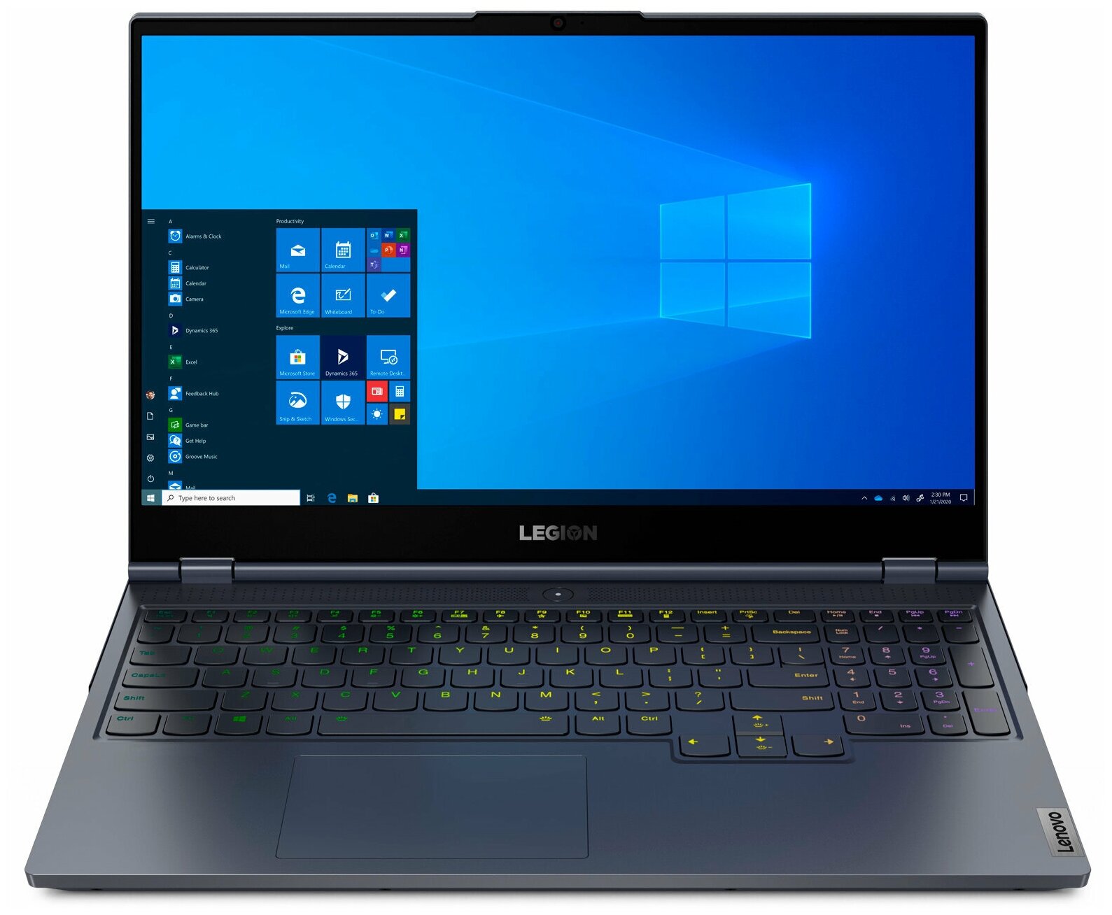 Ноутбук Lenovo Legion 7i 15IMHg05 15.6" FHD IPS/Core i9-10980HK/32GB/2048GB/NVIDIA GeForce RTX 2080 Super 8GB/Win 10 Home/NoODD/серый (81YU0014RK)
