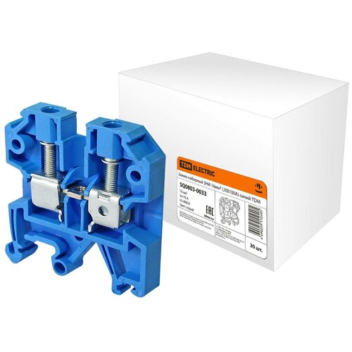 фото Зажим наборный зни-16мм2 (jxb100а) синий tdm sq0803-0033 tdm еlectric