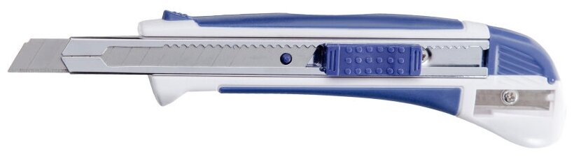 Нож канцелярский 9мм Attache Selection с антискольз.вставками иточилкой - фотография № 13