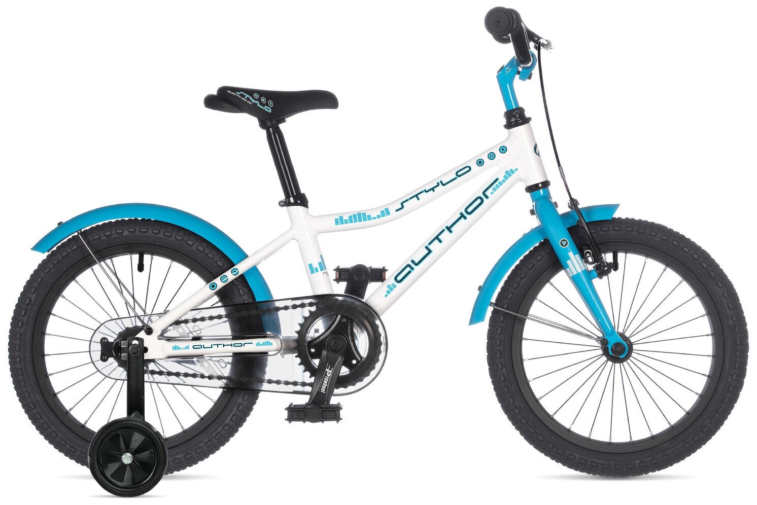 Детский велосипед 16' Stylo AUTHOR белый/голубой