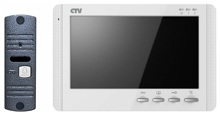 Комплект видеодомофона CTV- DP1704MD (белый)