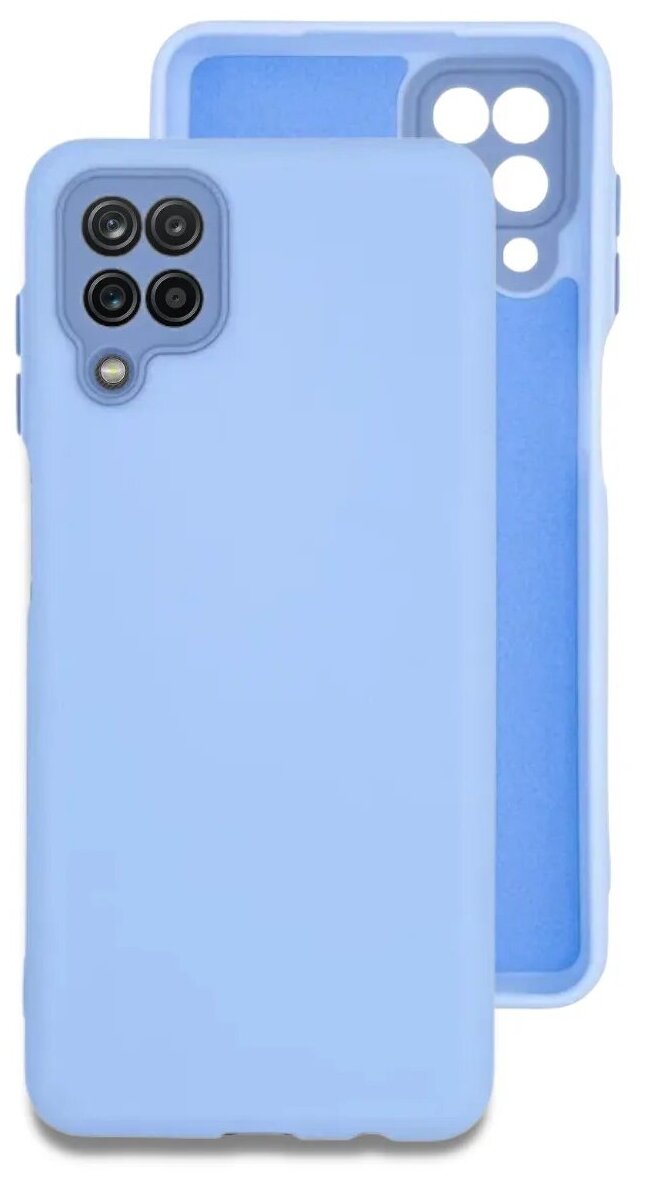 Чехол Silicone Case №4 для Samsung Galaxy A22 / M22 / M32 / Накладка / бампер с защитой камеры