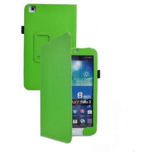 фото Чехол-обложка mypads для samsung galaxy tab 3 8.0 t310/ t311 зеленый кожаный