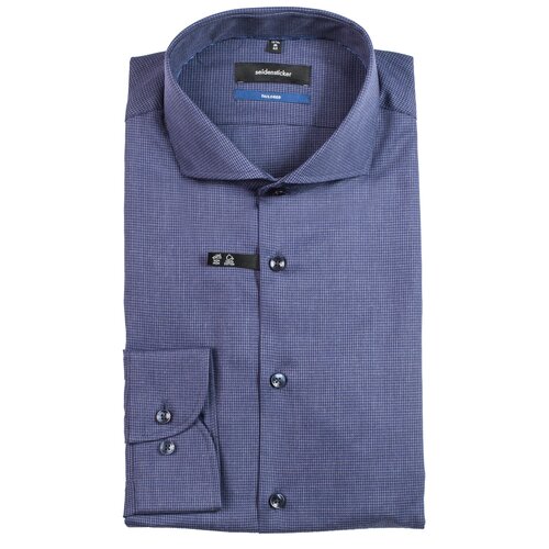 фото Рубашка seidensticker размер 44 темно-синий