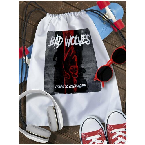 Мешок для сменной обуви Bad Wolves - 10256