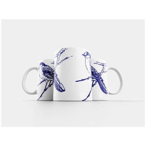 фото Кружка "канада джей, синий, птица" 320 мл lotsprints