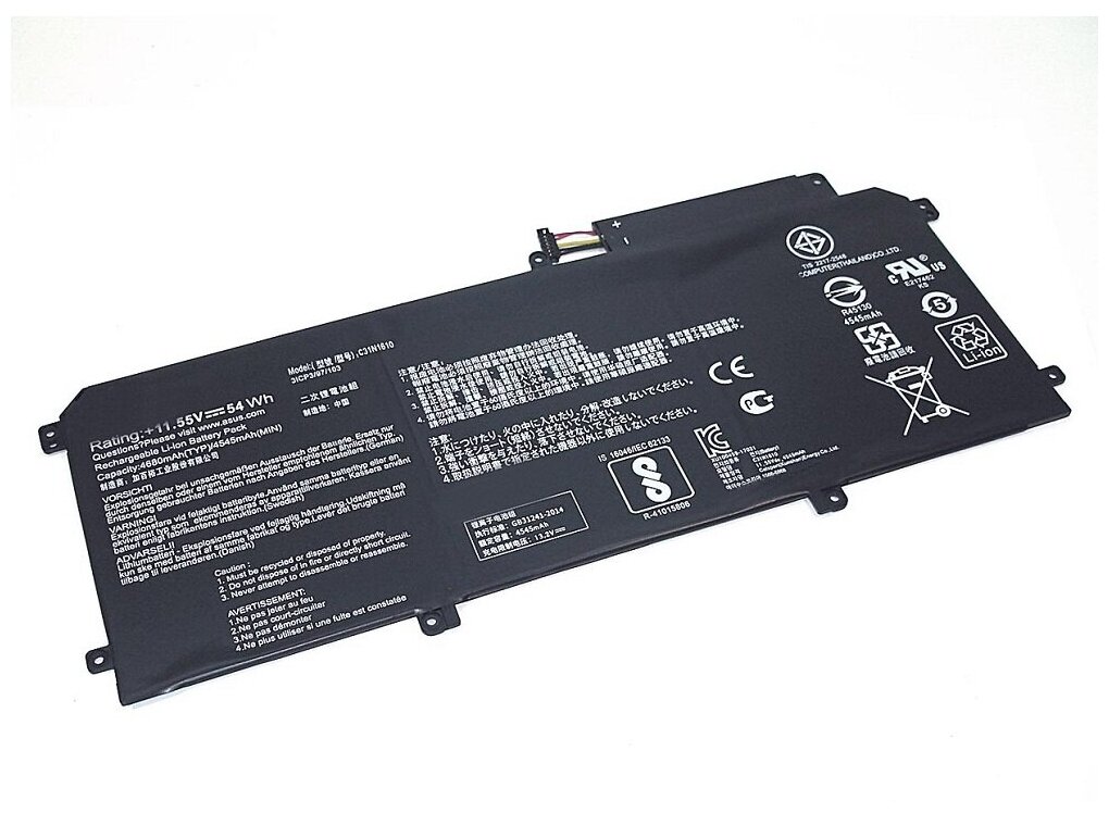 Аккумуляторная батарея для ноутбука Asus UX330 (C31N1610) 11,55V 54Wh