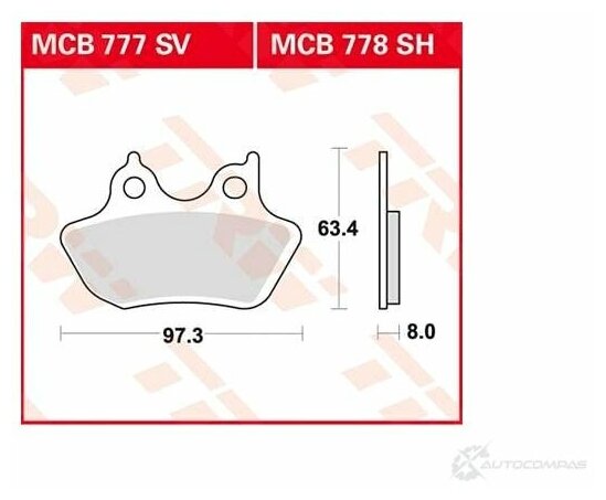 Колодки Тормозные Дисковые Передн Harley-Davidson: Xl 883 00-03, Xl 883 00-03, Xlh 883 00-03, Xlh 883 00-03, Vrsca 1130 02-05.