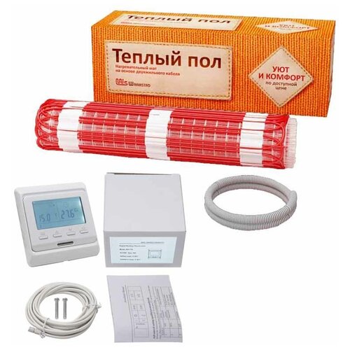 Нагревательный мат Warmstad WSM 910 Вт600 квм с электронным терморегулятором E-51716 8171₽
