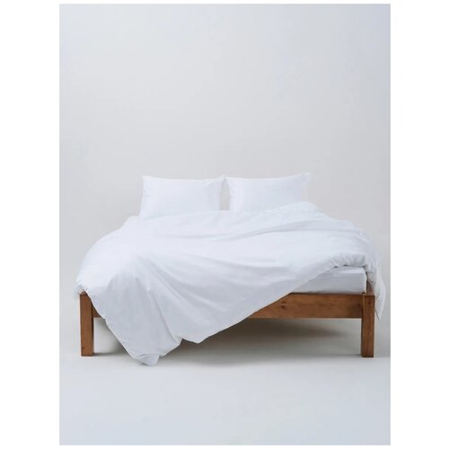 фото Комплект постельного белья goodnight pure однотонное, 1.5-спальное, хлопок, белый