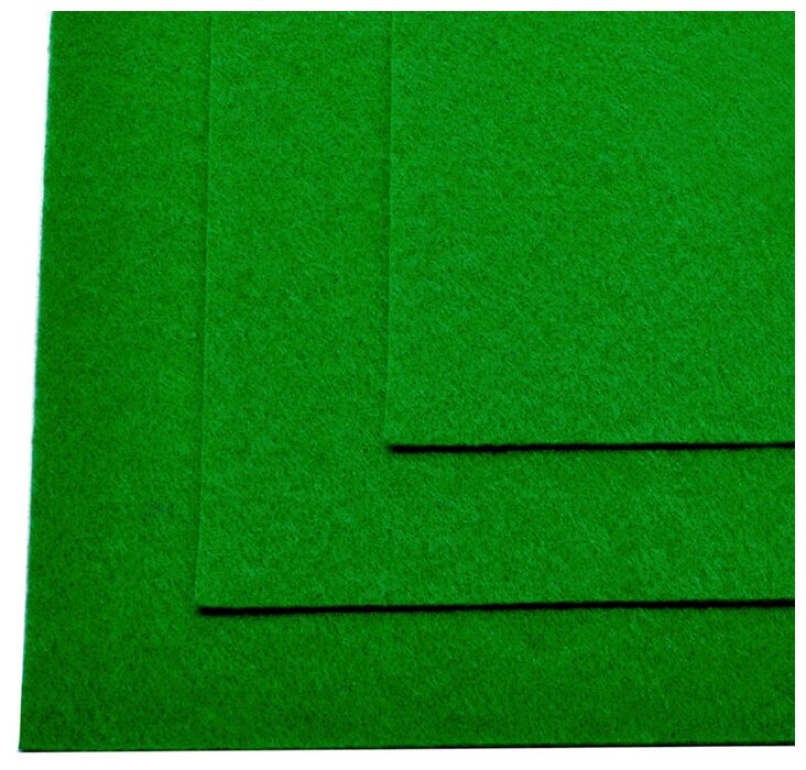 Фетр листовой жесткий IDEAL 1мм 20х30см арт. FLT-H1 уп.10 листов цв.705 зеленый