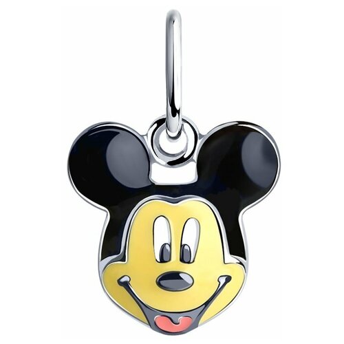 фото Подвеска из серебра с эмалью яхонт ювелирный арт. 239030